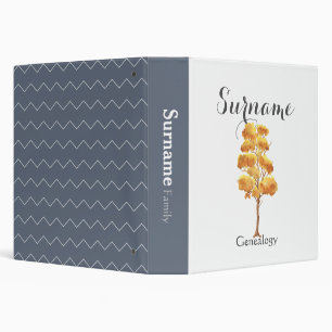 Autumn Tree Genealogy Binder