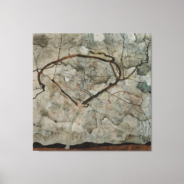 Autumn Tree in Stirred Air Canvas Print (Front)