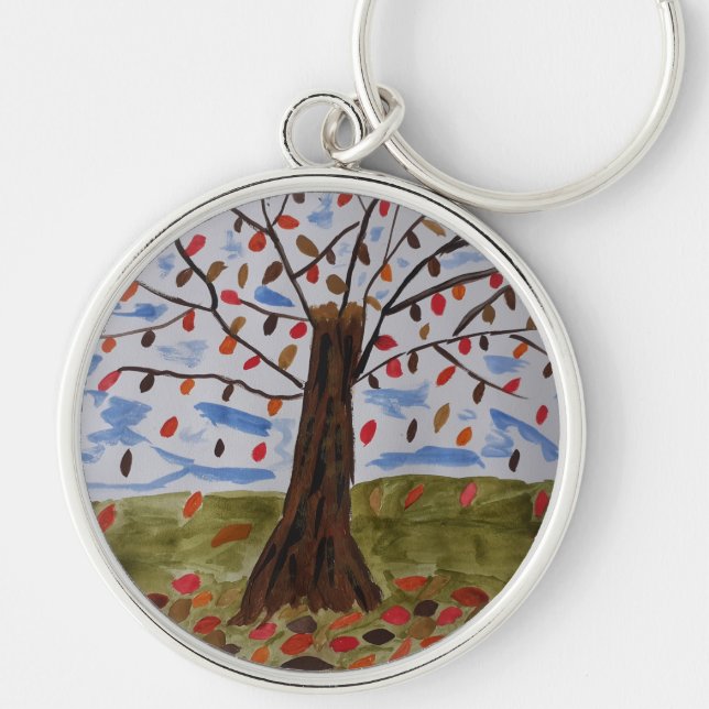 Autumn Tree Keychain (Front)