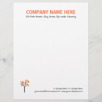 Autumn Tree Letterhead