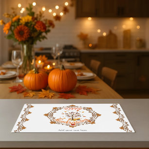 Autumn Tree Mandala Fall Foliage & Thanksgiving Placemat