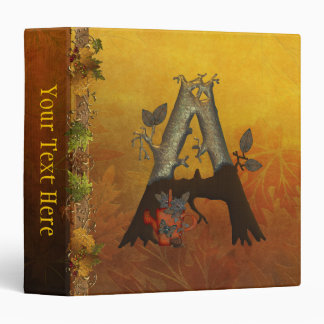 Autumn Tree Monogram A Binder