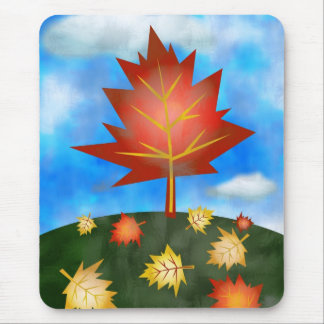 autumn-tree mouse pad