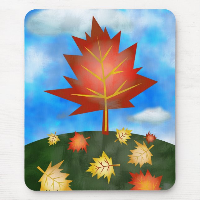 autumn-tree mouse pad (Front)