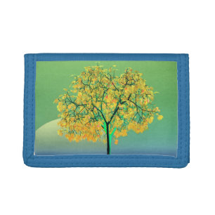 Autumn Tree Sunset Photo Wallet