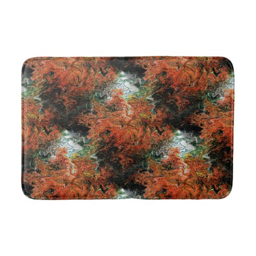 Autumn trees bath mat