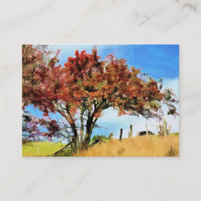 AUTUMN TREES BUSINESS CARD (Front)