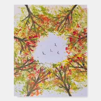 Autumn Trees Foam Board
