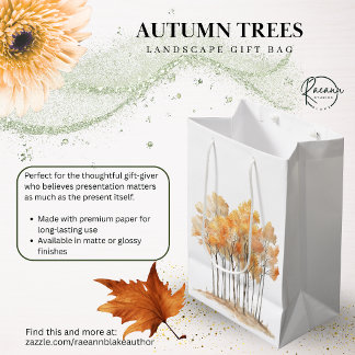 Autumn Trees Landscape Design Gift Bag