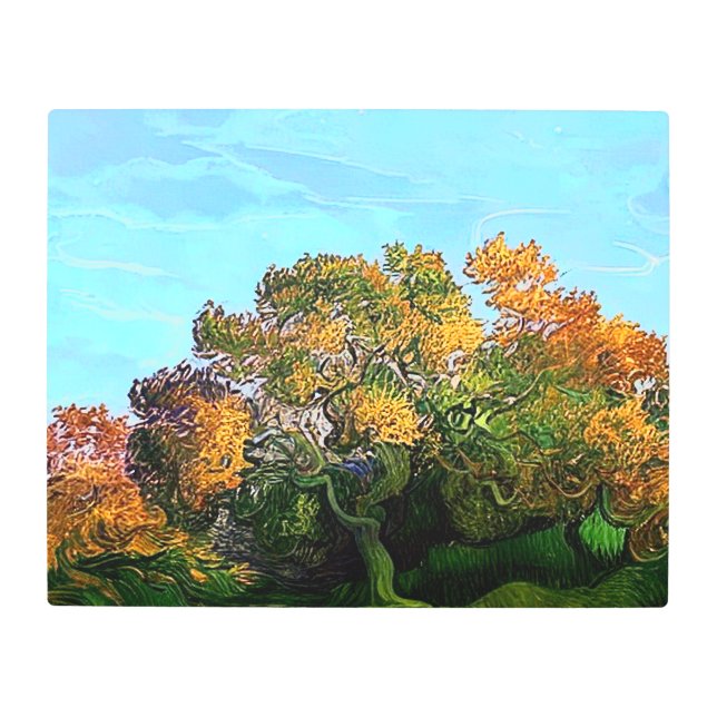 AUTUMN TREES METAL PRINT (Front)