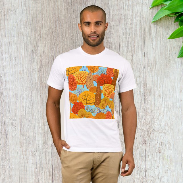 Autumn Trees Pattern Fall Foliage  T-Shirt (Creator Uploaded)