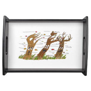 Autumn Trees Serving Tray
