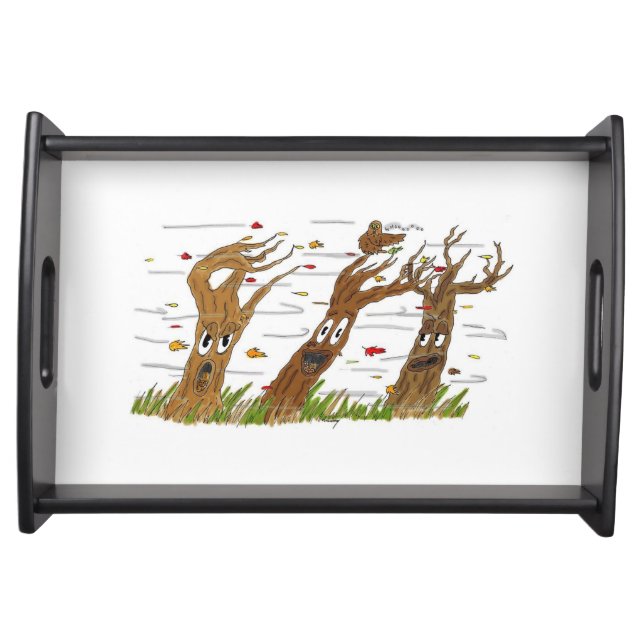 Autumn Trees Serving Tray (Front)