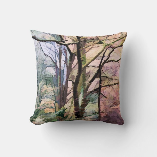AUTUMN TREES THROW PILLOW (Front)