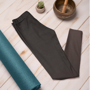 Autumn Trend Color Coffee Brown Ombre Leggings