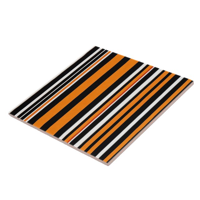 Autumn Trendy Orange Luxury Collection Ceramic Tile (Side)