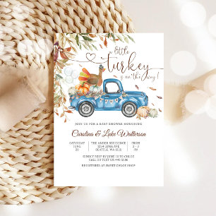Autumn Turkey Baby Shower Invitation