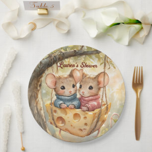 Autumn Twin Baby Shower Plates