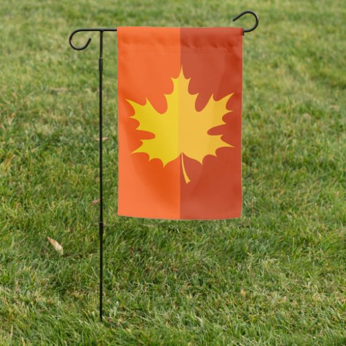 Autumn Two_tone Maple Leaf Garden Flag