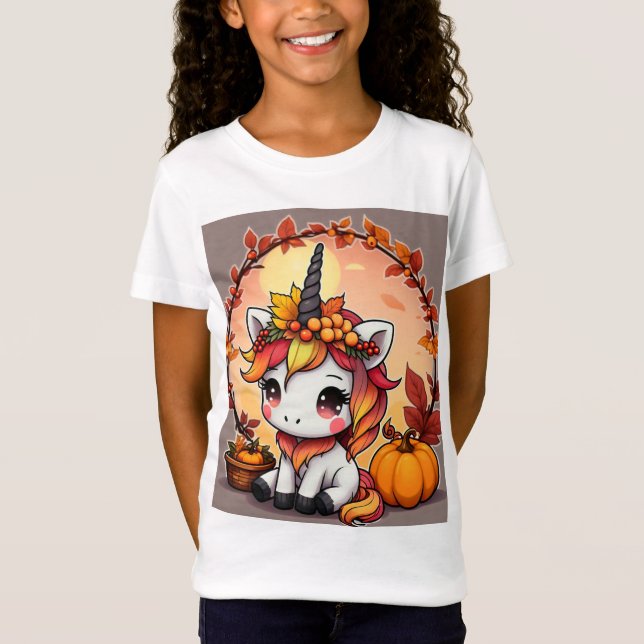 Autumn Unicorn  T-Shirt (Front)