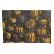 Autumn unique background design with pumpkins