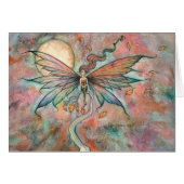Autumn Upgust Fairy Fantasy Watercolor Art (Front Horizontal)