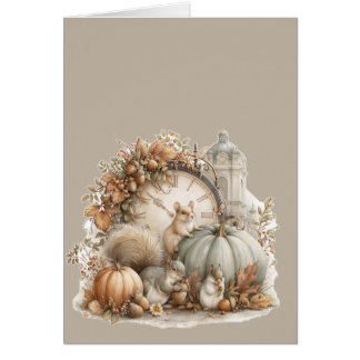 autumn vegetable harvest, Thanksgiving Day Cards
