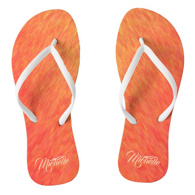 Autumn Vibe-Fall Decor- Flip Flops (Footbed)