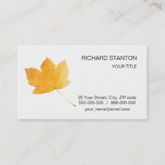 Autumn vibes business card