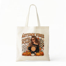 Autumn Vibes Coffee Tote Bag