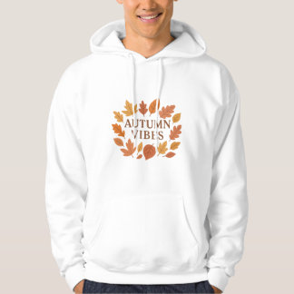 Autumn Vibes – Cozy Fall Leaves Design Hoodie