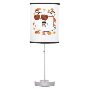 Autumn Vibes Cute Ghost Classic T-Shirt Table Lamp
