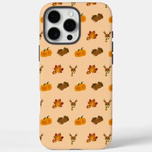 Autumn Vibes Deer Maple Leaves Pumpkin Acorns iPhone 16 Pro Max Case