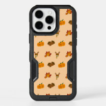 Autumn Vibes Deer Maple Leaves Pumpkin Acorns