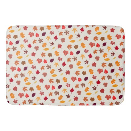 Autumn Vibes Fall Leaves Bath Mat