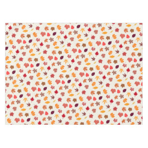 Autumn Vibes Fall Leaves Tablecloth