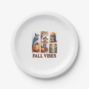Autumn Vibes Fall Vibes Paper Plates