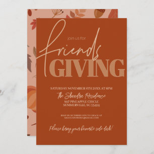 Autumn Vibes Friendsgiving Invitation