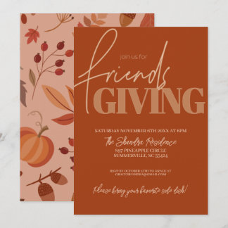 Autumn Vibes Friendsgiving Invitation