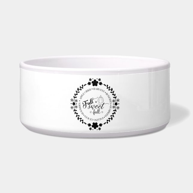 Autumn Vibes Pet Feeding Bowls (Front)