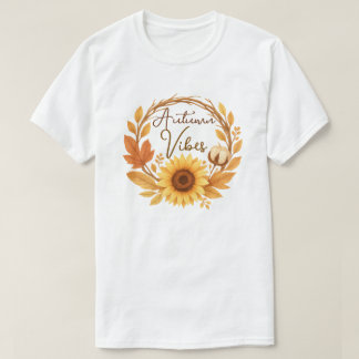 Autumn Vibes Sunflower T-Shirt