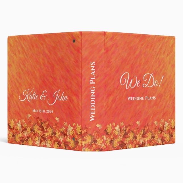 Autumn Vibes-Wedding Plans- 3 Ring Binder (Background)