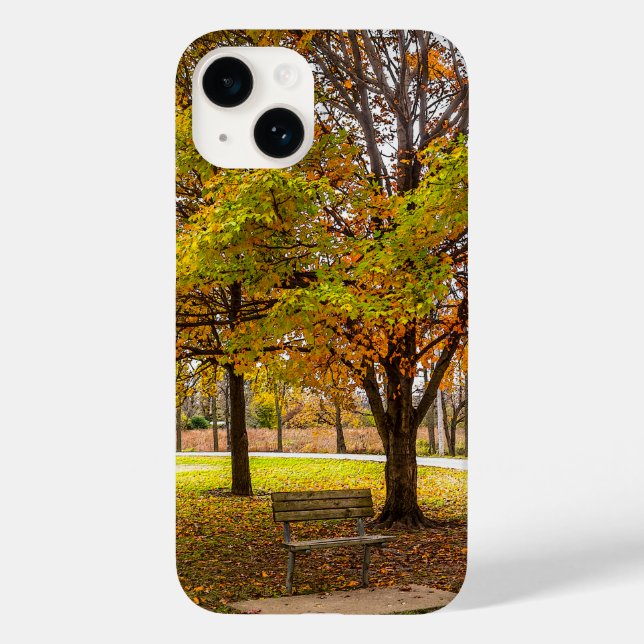 Autumn View Bench Case-Mate iPhone Case (Back)