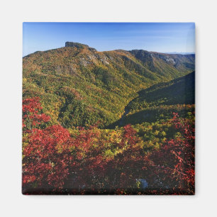 Autumn view of Linville Gorge often called the Magnet