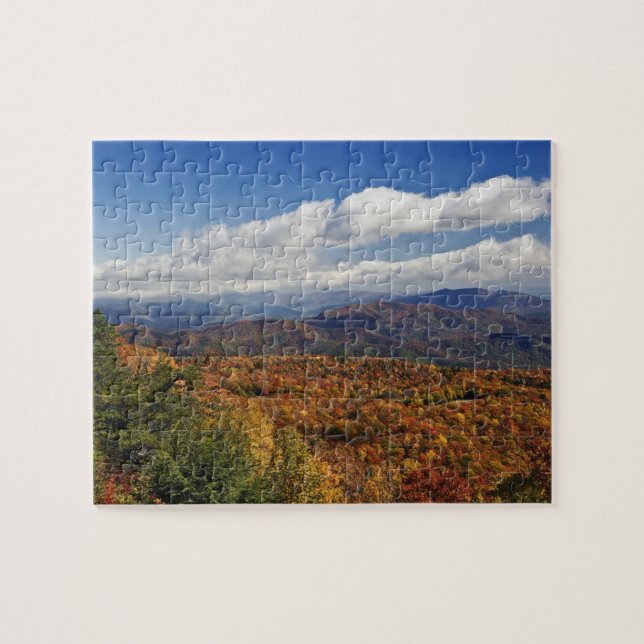 Autumn view of Southern Appalachian Mountains Jigsaw Puzzle (Horizontal)