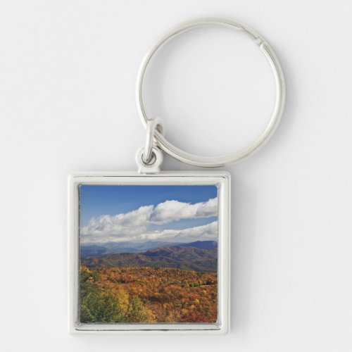 Autumn view of Southern Appalachian Mountains Keychain