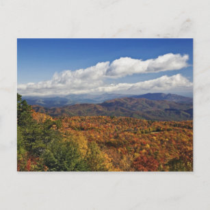 Autumn view of Southern Appalachian Mountains Postcard