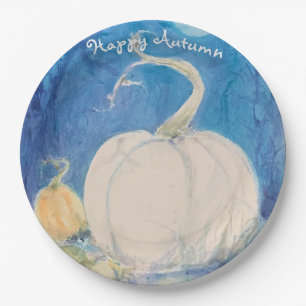 Autumn Vine Pumpkin Patch Maureen Girard Fall Paper Plates