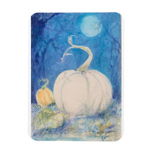 Autumn Vines Pumpkin Fall Maureen Girard Magnet