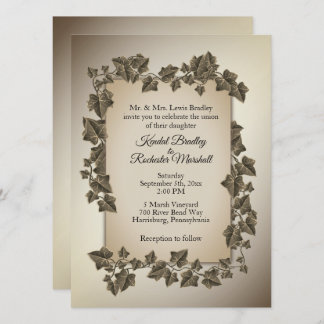 Autumn Vines Wedding Invitation 5.5" x 7.5"